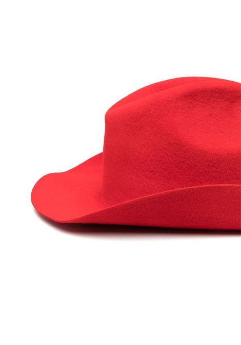 Cappello con logo in rosso - donna RUSLAN BAGINSKIY | CWB034FWRBRD